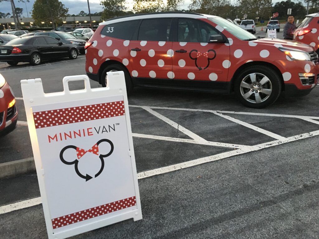 Take a Minnie Van during your visit to four Disney parks in one day.