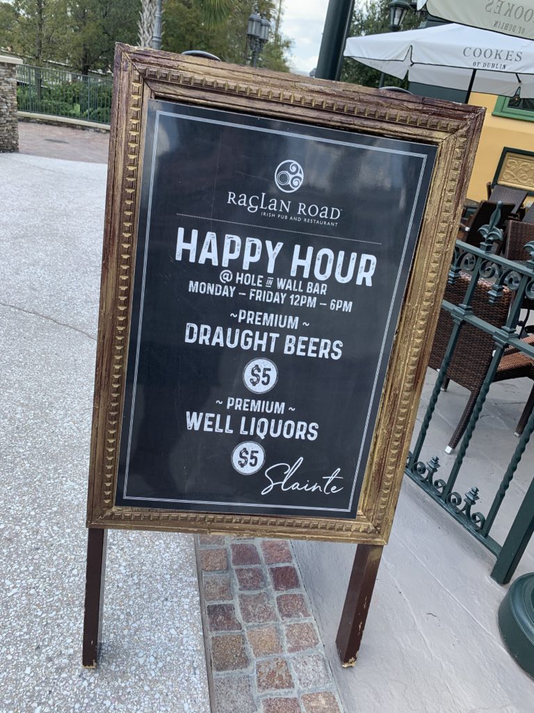 Happy Hour at the Hole in the Wall at Disney Springs