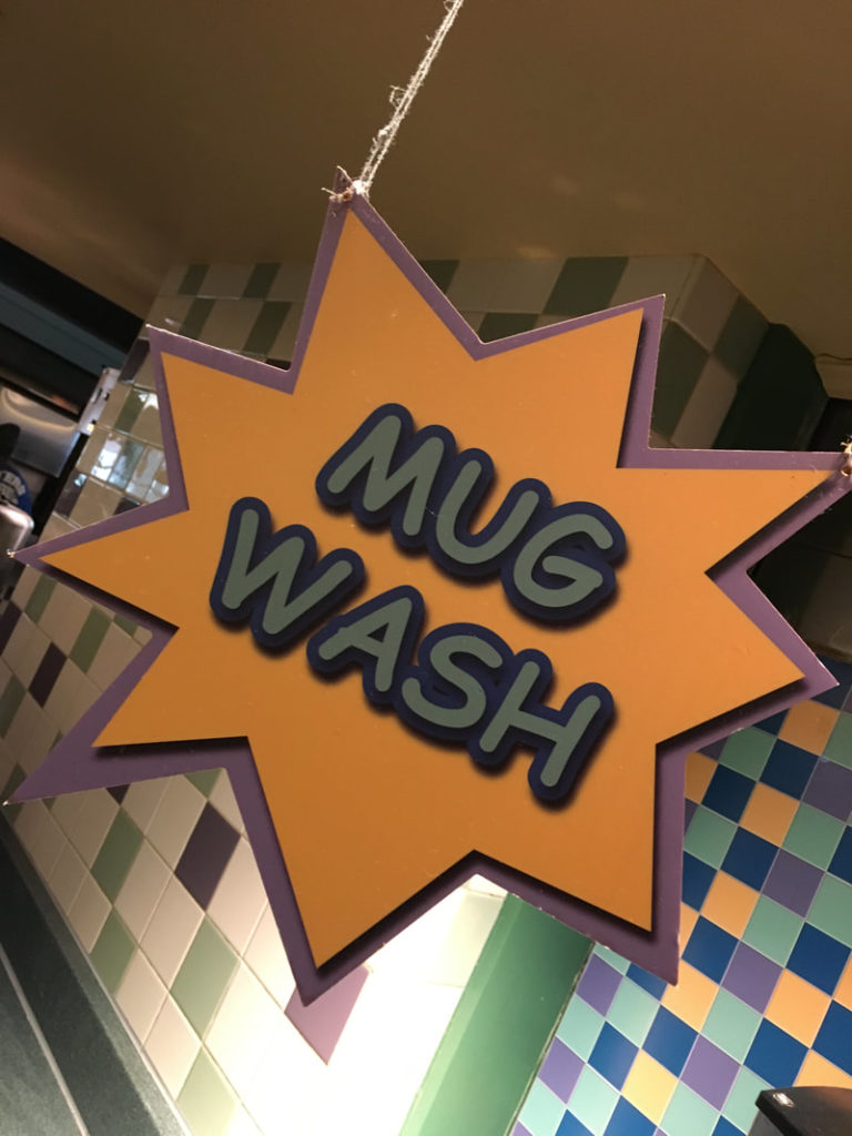 Disney Resort Refillable Drink Mug wash station
