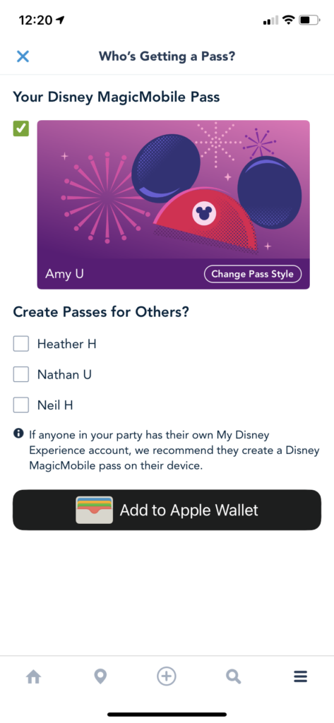 set up Disney MagicMobile on iPhone