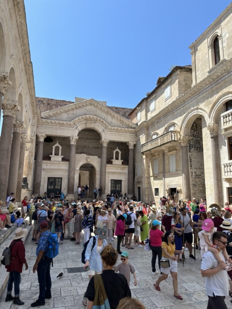 Diocletian's Palace in the cruise port of Split, Croatia