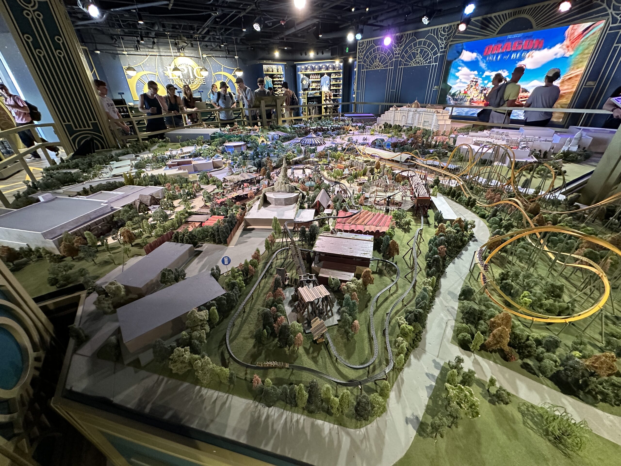 Scale model of Universal Epic Universe