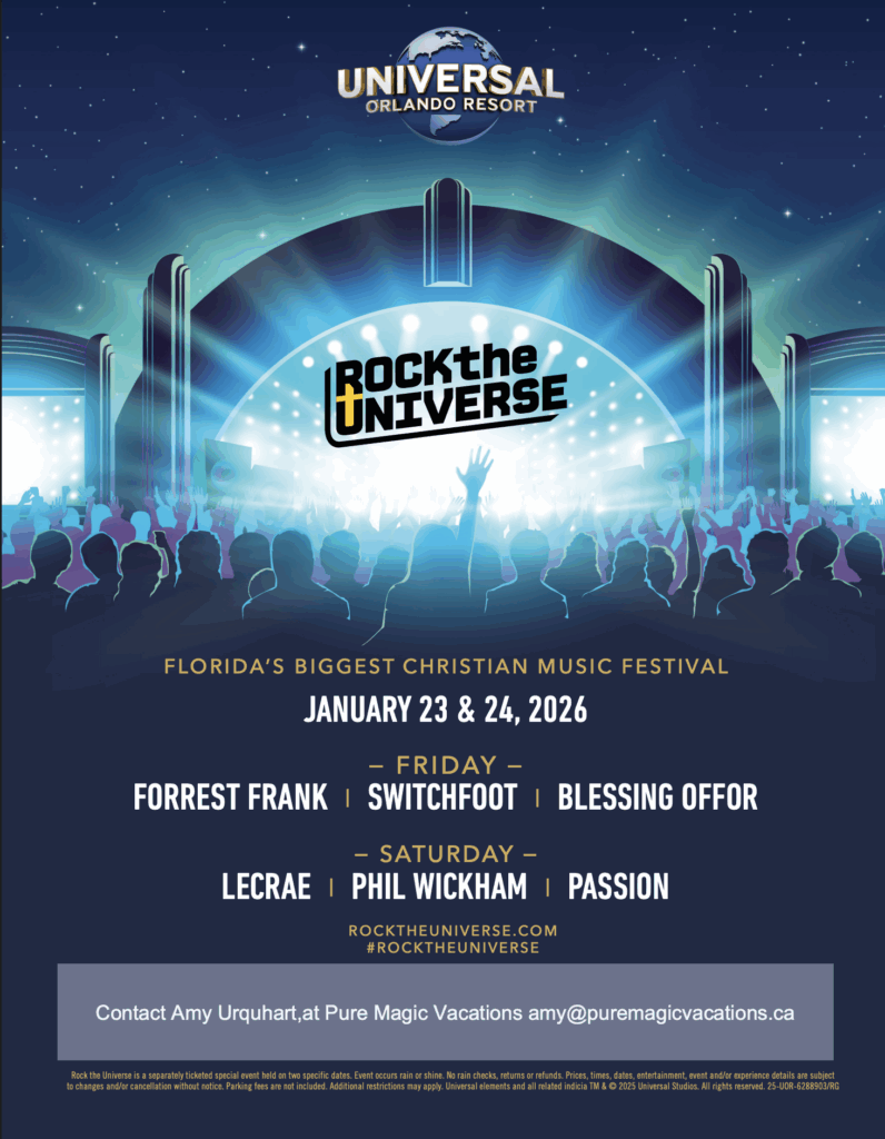Universal Orlando Resort Rock the Universe flyer